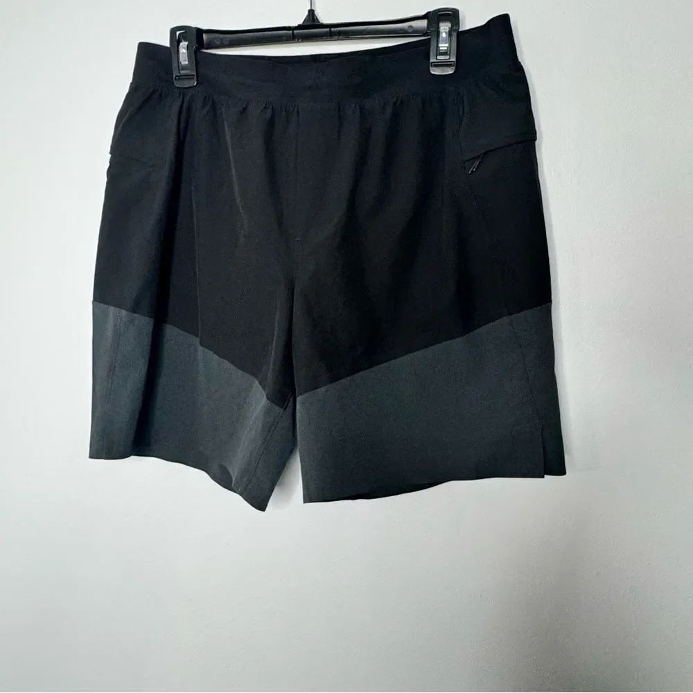 Lululemon black and gray athletic shorts size large